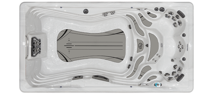 H2X Swimspa by Master Spas the Trainer 15 downshot